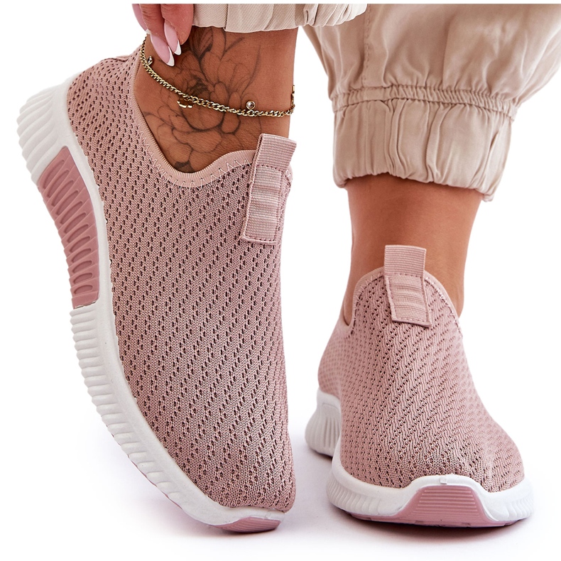 PM1 Klasické slip-on tenisky světle růžové Frankie růžový
