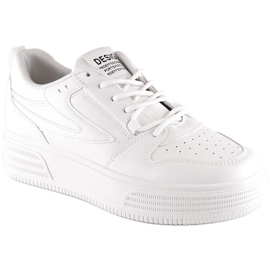 Dámská sportovní obuv na platformě bílá Vinceza 19465 bílý