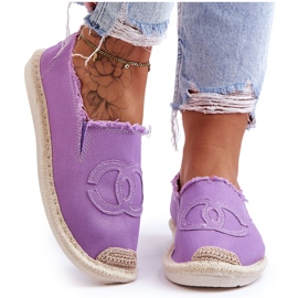 Klasické dámské espadrilky Violet Flaure fialový