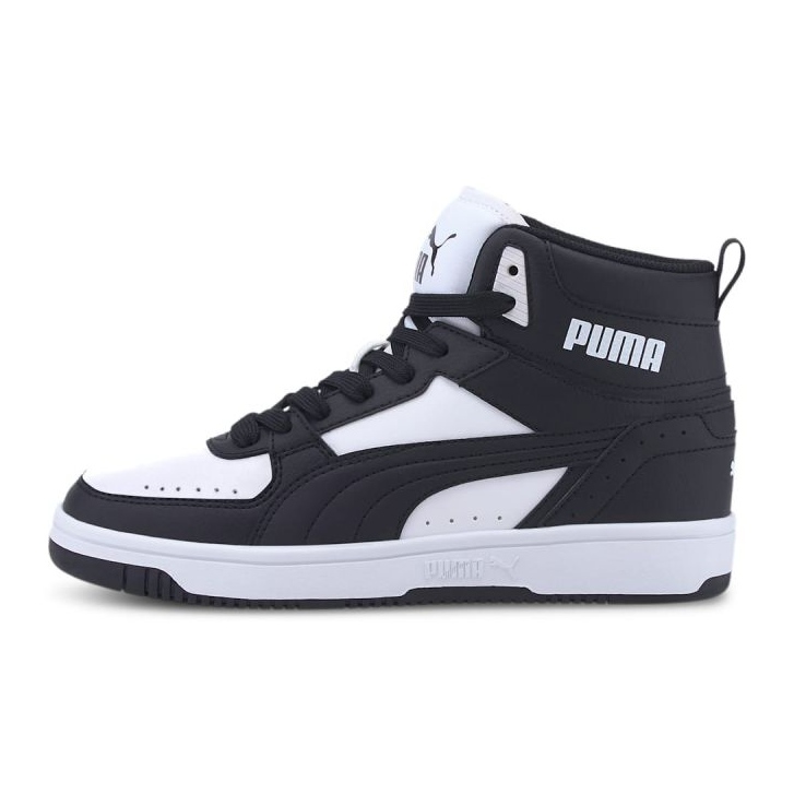 Boty Puma Rebound Joy Jr 374687 01 bílý