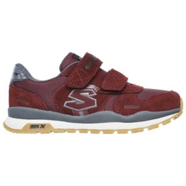 Boty Skechers Throwbax Jr 97360L/BURG červený