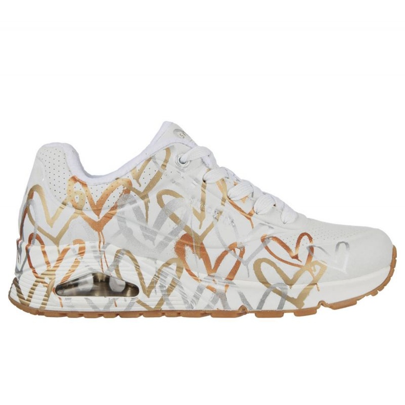 Boty Skechers Uno Metallic Love W 155523/WTGD bílý