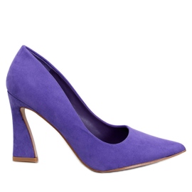 Valli Purple lodičky na podpatku fialová