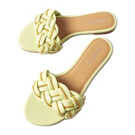 Zelené elegantní pantofle značky Correra zelený