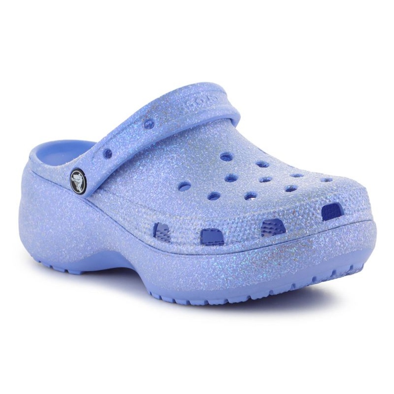 Crocs Classic Platform Glitter Clog W 207241-5Q6 modrý