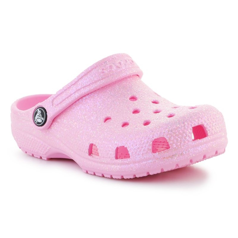 Crocs Classic Glitter Clog K Jr 206993-6S0 růžový