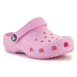 Crocs Classic Glitter Clog K Jr 206992-6S0 růžový Crocs Classic Glitter Clog K Jr 206992-6S0 růžový