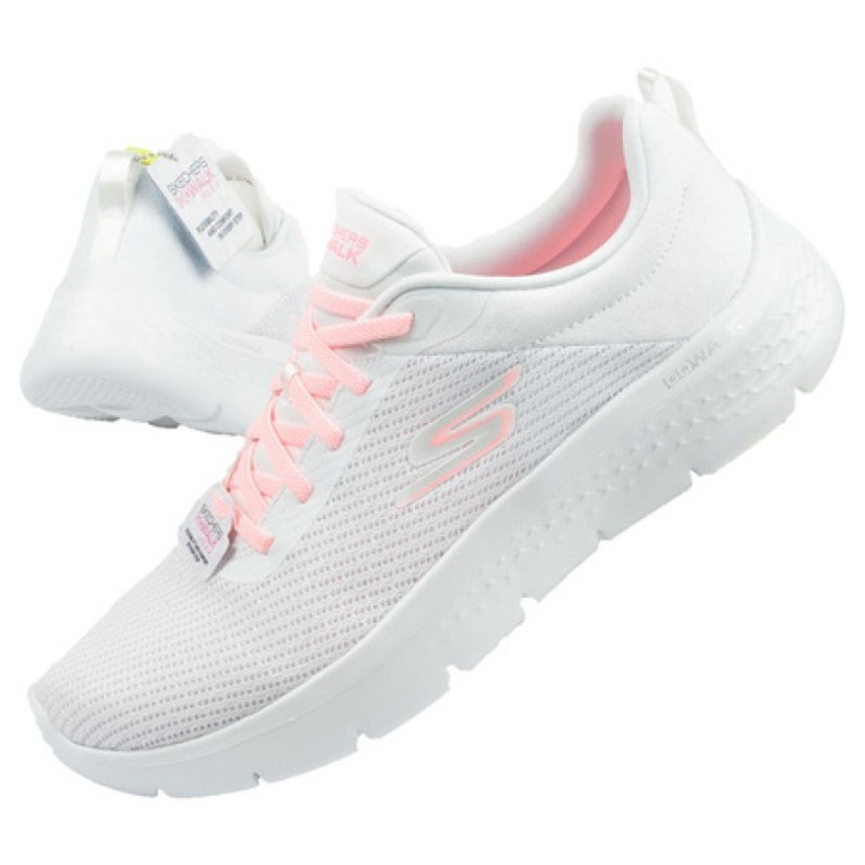 Boty Skechers Go Walk W 124952/WPK bílý