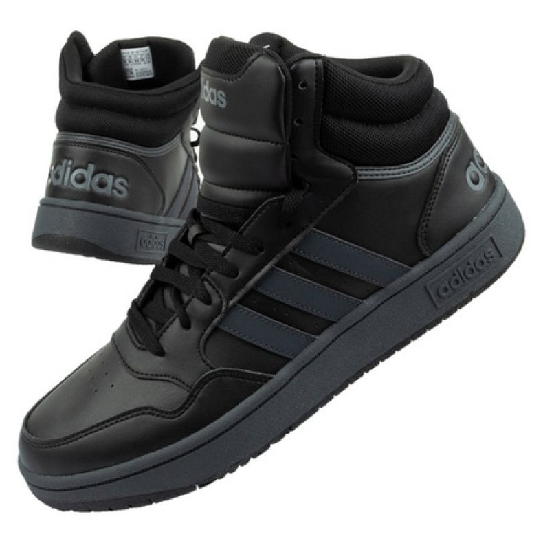 Sportovní boty Adidas Hoops 3.0 Mid M GW3022 černá Sportovní boty Adidas Hoops 3.0 Mid M GW3022 černá