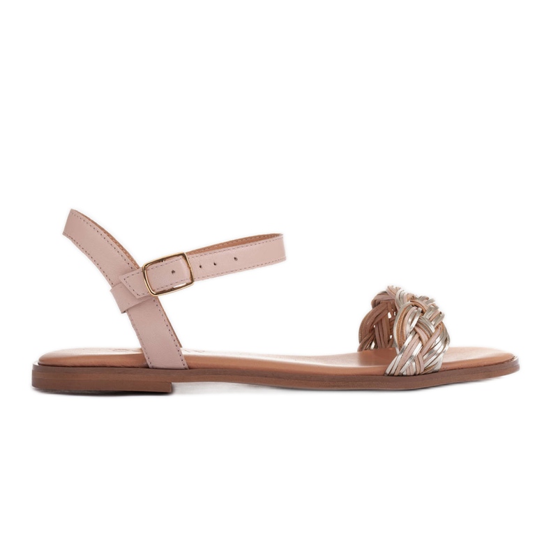 Marco Shoes Ploché sandály béžový