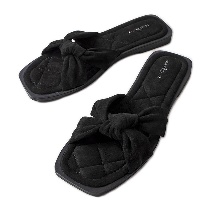 Inna Černé pantofle Pride vyrobené z ekologického semiše černá Inna Černé pantofle Pride vyrobené z ekologického semiše černá