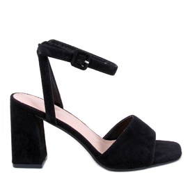 Sandály na sloupku Loya Black černý