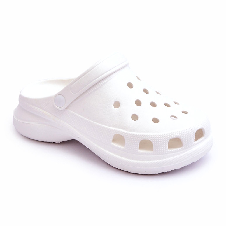Pěnové Pantofle Crocs Na Robustní Podrážce Bílá Katniss bílý