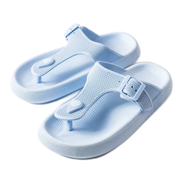 Modré sandály na platformě od Moretti modrý