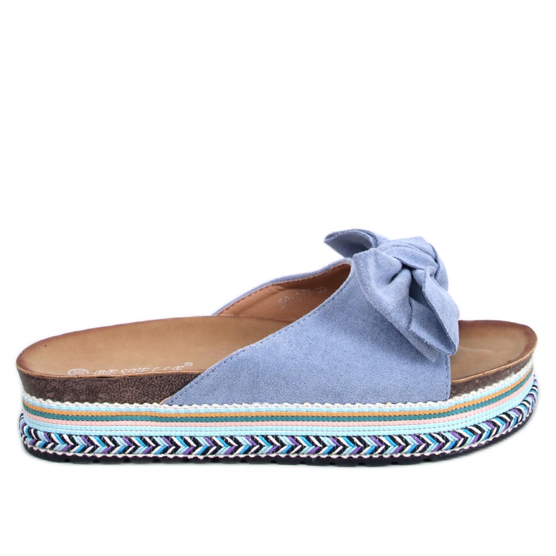 Sandály s vysokou podrážkou Delair Blue modrý