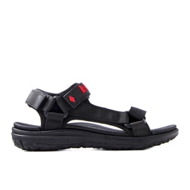 Lee Cooper Černé sportovní sandály se suchým zipem LCW-34-0960M černý