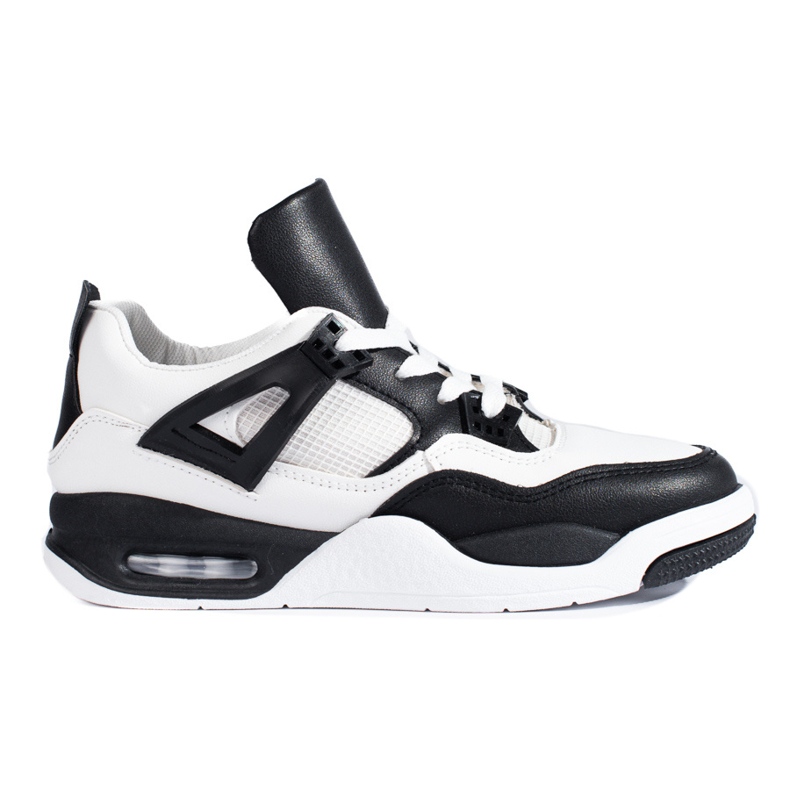 Černobílé tenisky se silnou podrážkou od Shelovet černá