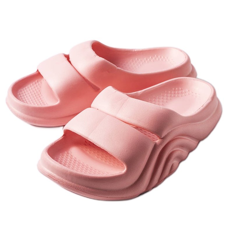 Růžové gumové pantofle od Geneve růžový