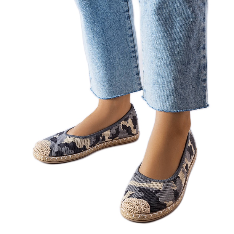 Šedé slip-on espadrilky od Benedum šedá