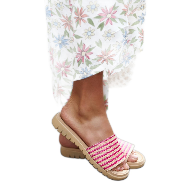 Růžové tkané skluzavky Capovalle růžový