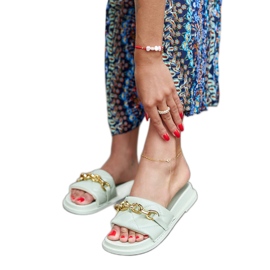 Zelené skluzavky zdobené řetízkem Borgo zelená