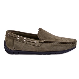 Pánské semišové slip-on mokasíny Green Rayan zelený