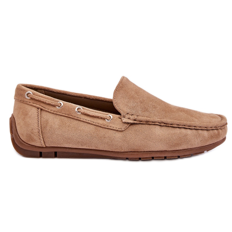 Pánské semišové slip-on mokasíny Brown Rayan hnědý