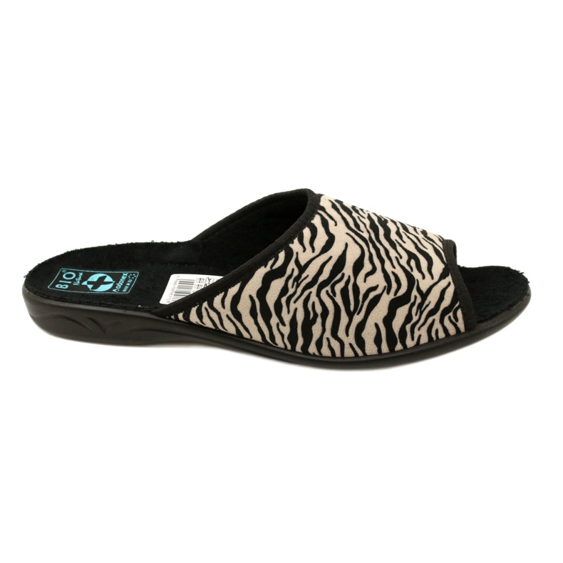 Adanex Dámské pantofle Sara 15773 Leopard print černá Adanex Dámské pantofle Sara 15773 Leopard print černá