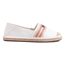 Bílé dámské espadrilky Big Star LL274893 bílý