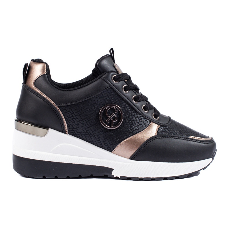 Černé dámské tenisky Shelovet na klínku černá