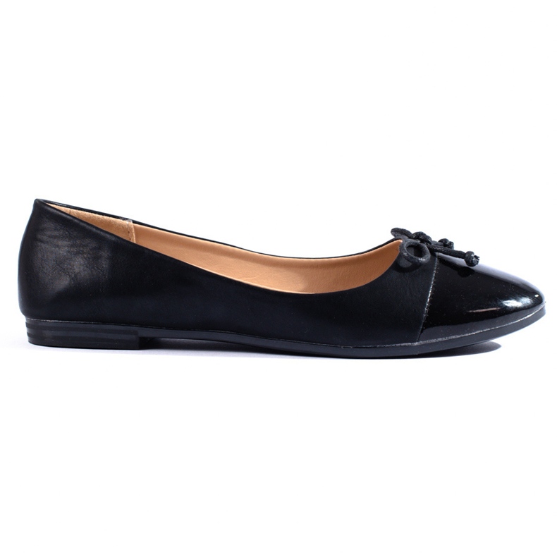 Klasické černé balerínky s mašlí Shelovet černá