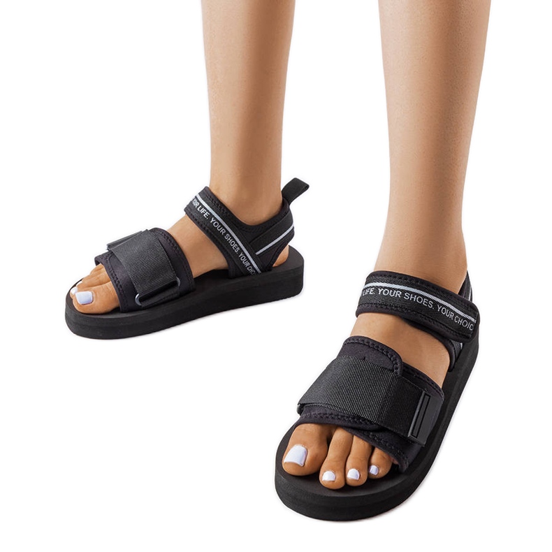 Černé pěnové sandály Big Star LL274784 černá