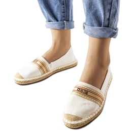 Bílé espadrilky Big Star LL274893 bílý Bílé espadrilky Big Star LL274893 bílý