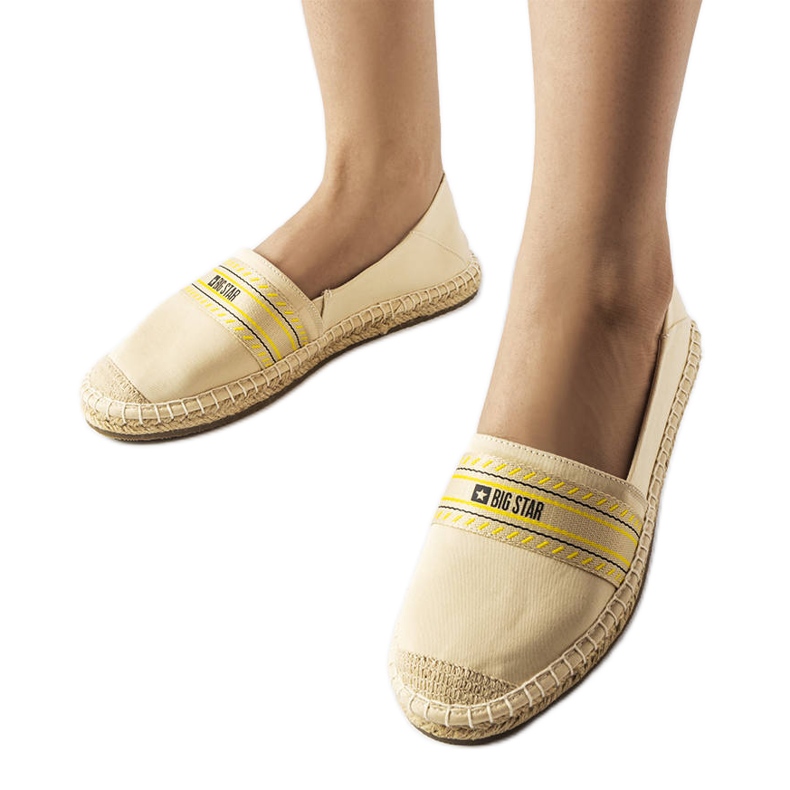 Béžové espadrilky Big Star LL274895 béžový