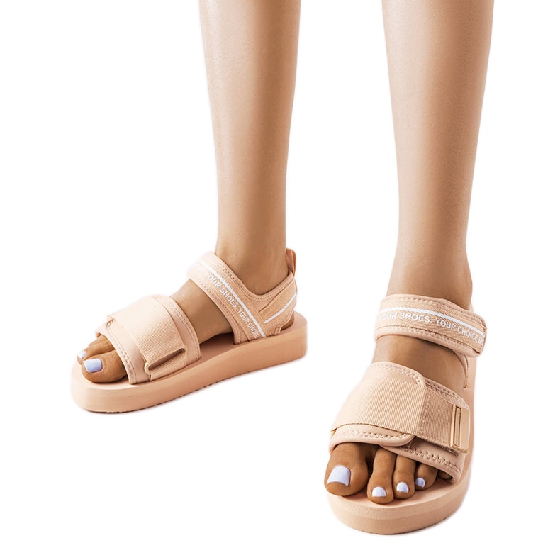 Béžové pěnové sandály Big Star LL274787 béžový