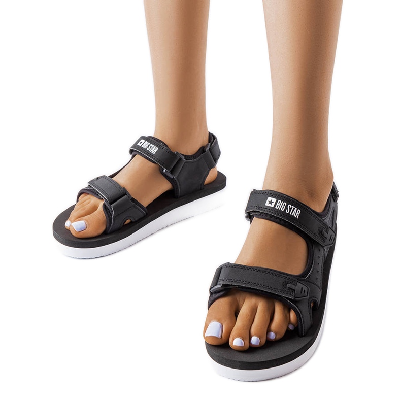 Černé pěnové sandály Big Star LL274789 černá