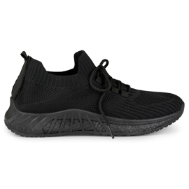 Dámské černé sportovní slip-on boty černý