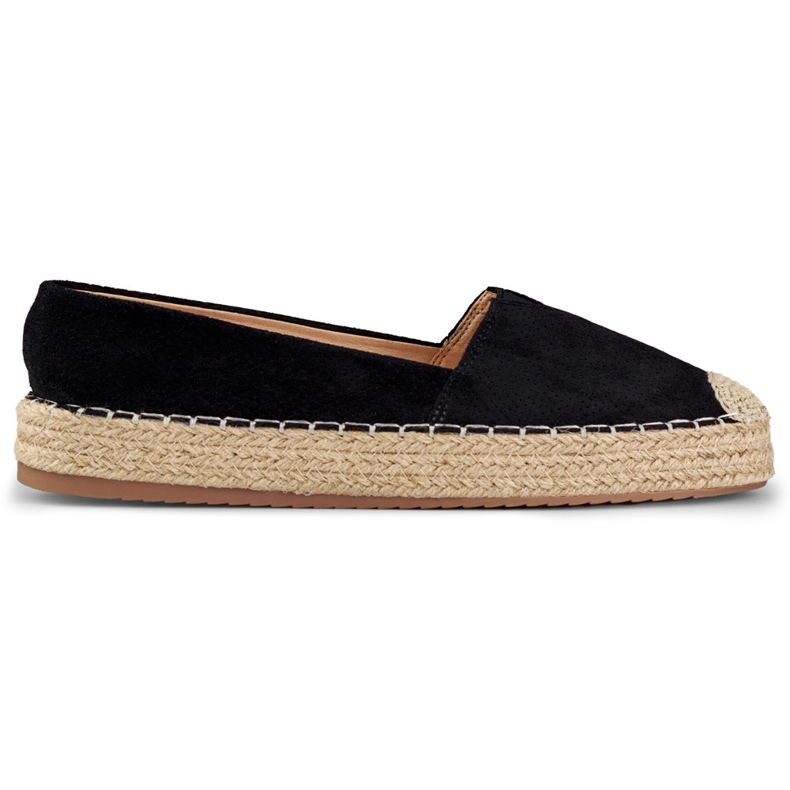 Dámské černé espadrilky na platformě černá