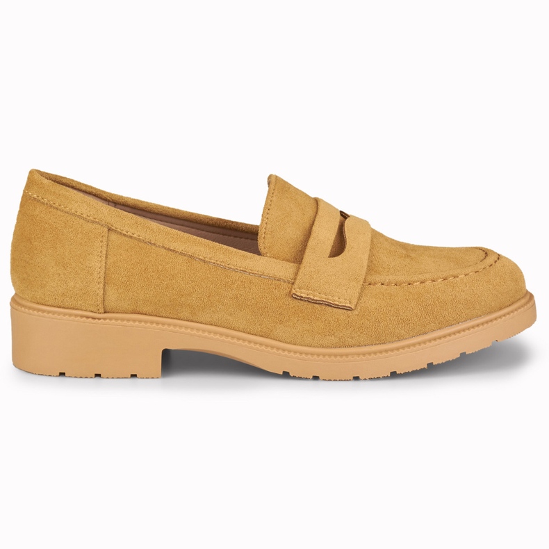 Dámské karamelové semišové boty hnědý