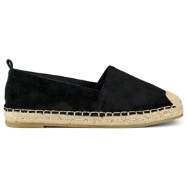 Dámské klasické černé espadrilky černá Dámské klasické černé espadrilky černá