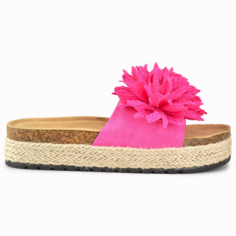 Dámské fuchsiové espadrilky růžový