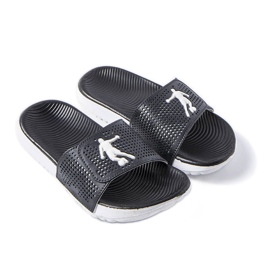 Černobílé gumové pantofle z Atén černá Černobílé gumové pantofle z Atén černá