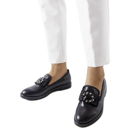 Černé brogues s aplikací Béland černá Černé brogues s aplikací Béland černá