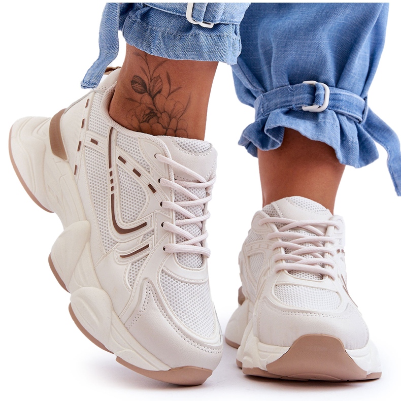 FG2 Dámská sportovní obuv Tenisky Béžová Feluci béžový FG2 Dámská sportovní obuv Tenisky Béžová Feluci béžový