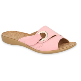 Dámské pantofle Befado Cork Insert 265D026 Pink růžový