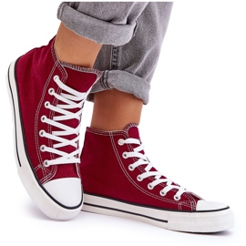 FR1 Dámské tenisky Classic High Burgundy Remos červený