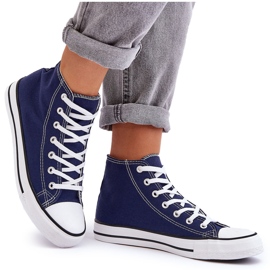 Dámské klasické vysoké tenisky Navy Blue Remos modrý Dámské klasické vysoké tenisky Navy Blue Remos modrý