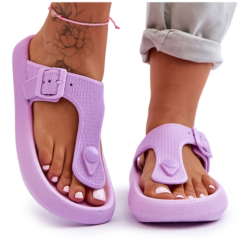Dámské pěnové žabky Purple Apollo fialový Dámské pěnové žabky Purple Apollo fialový