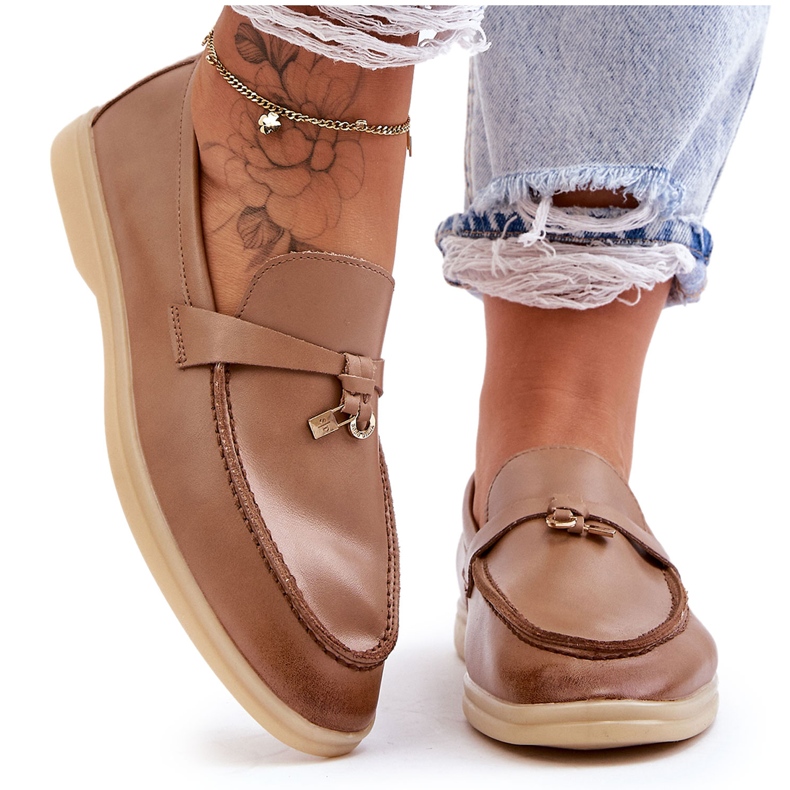 PM1 Klasické dámské mokasíny Brown Cortez hnědý