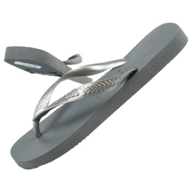 Žabky Havaianas V Steelgrey stříbro
